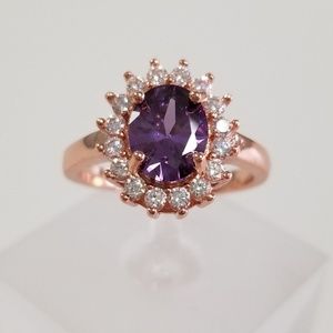 18k 1.25ct Natural Amethyst Ring